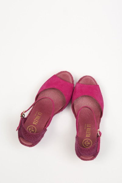 La Valeta Charlene Peep Toe Fucsia