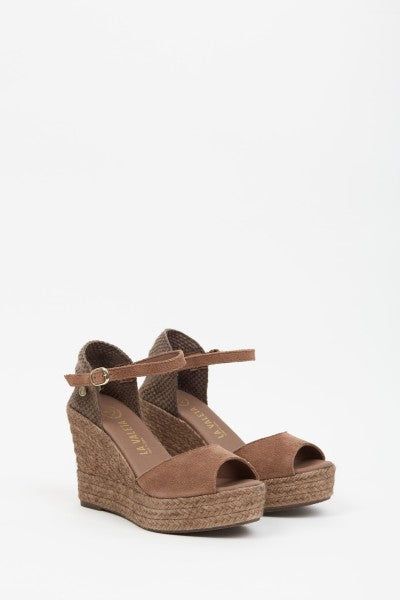 La Valeta Charlene Peep Toe Taupe