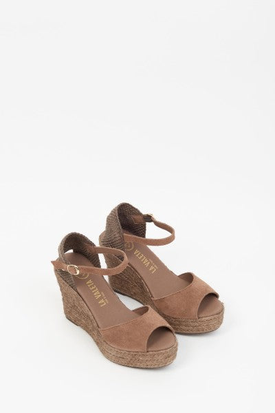 La Valeta Charlene Peep Toe Taupe