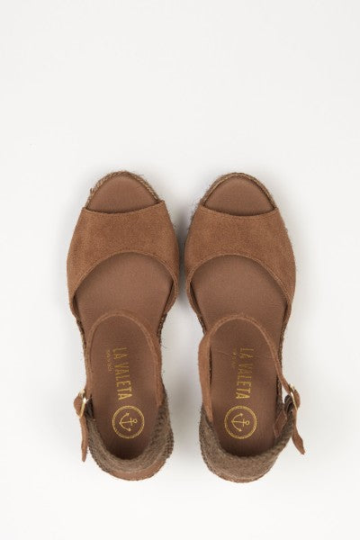 La Valeta Charlene Peep Toe Taupe