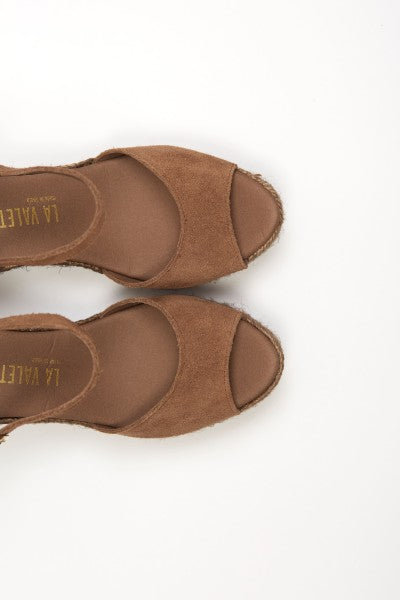 La Valeta Charlene Peep Toe Taupe