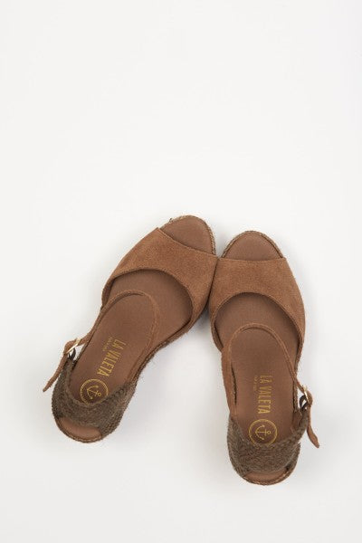 La Valeta Charlene Peep Toe Taupe