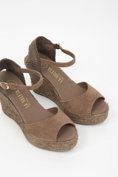 La Valeta Charlene Peep Toe Taupe