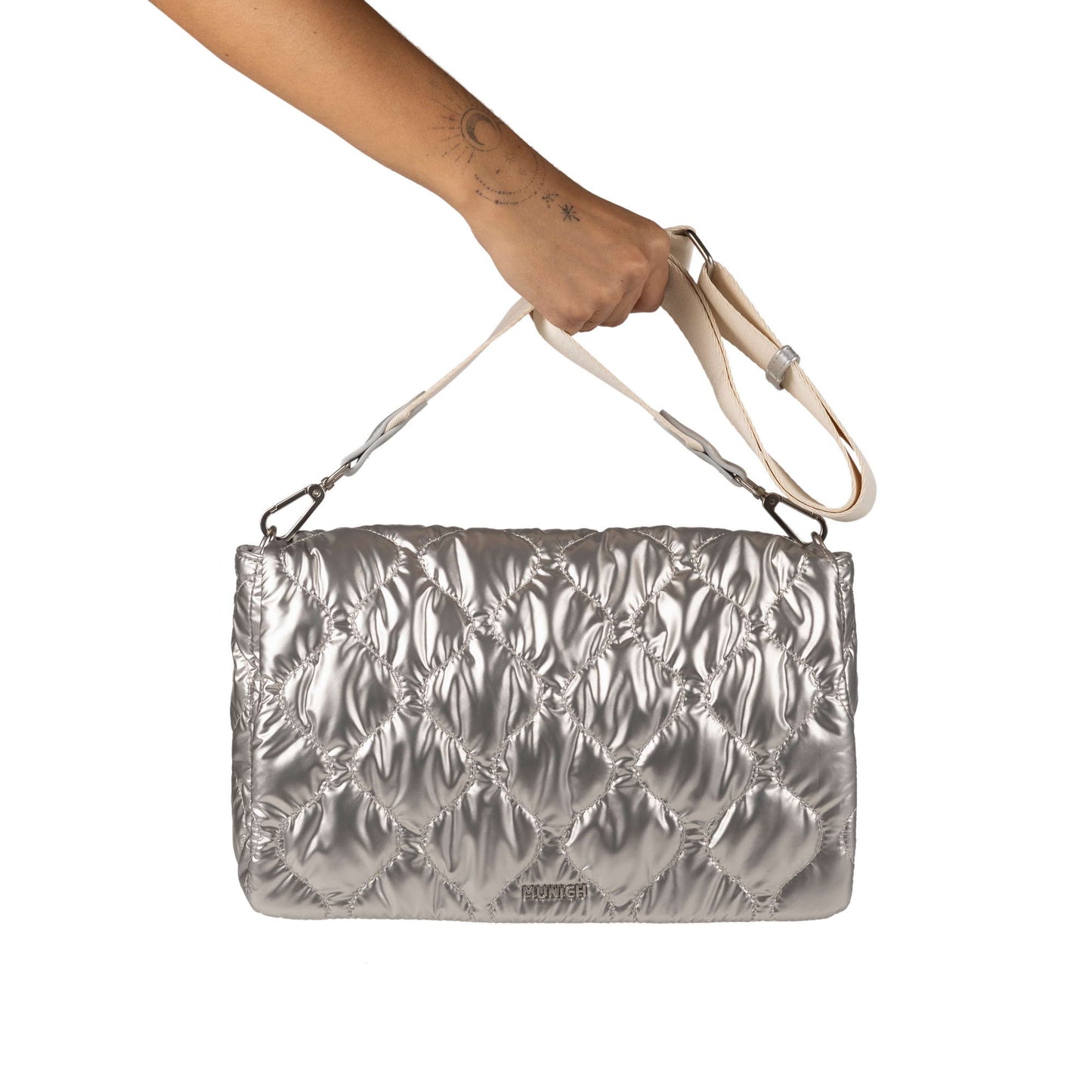 Munich 7113390 Cover Fw25 Crossbody Messenger Silver
