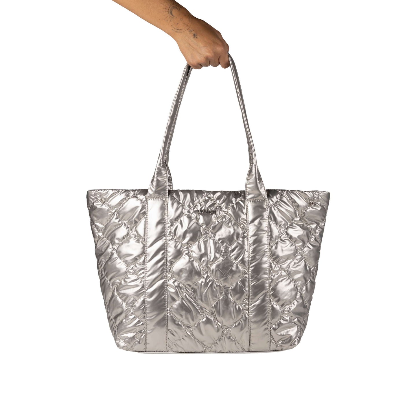 Munich 7113386 Cover Fw25 Shopper Silver