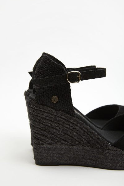 La Valeta Charlene Peep Toe Negro