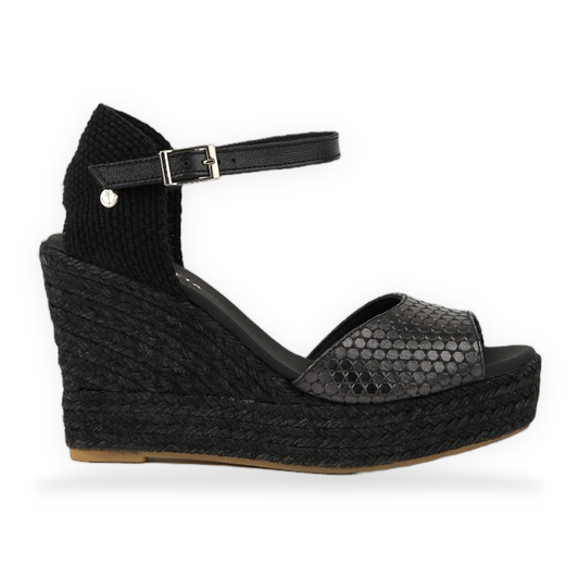 La Valeta Vera Peep Toe Negro