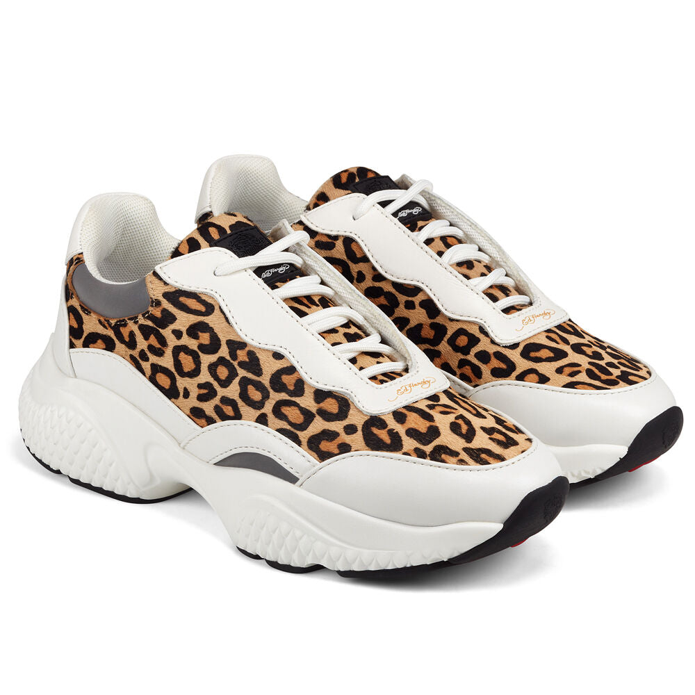 Ed Hardy Insert Runner-Wild White/Leopard