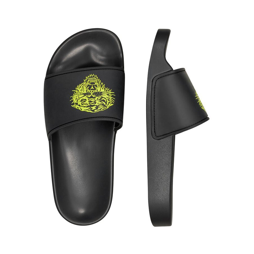 Ed Hardy Sexy Beast Sliders Black-Fluo Yellow