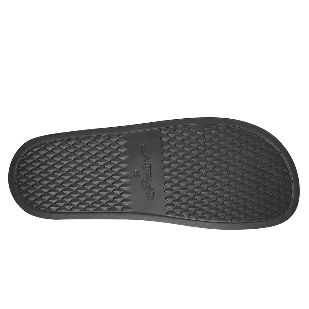 Ed Hardy Sexy Beast Sliders Black-Fluo Red