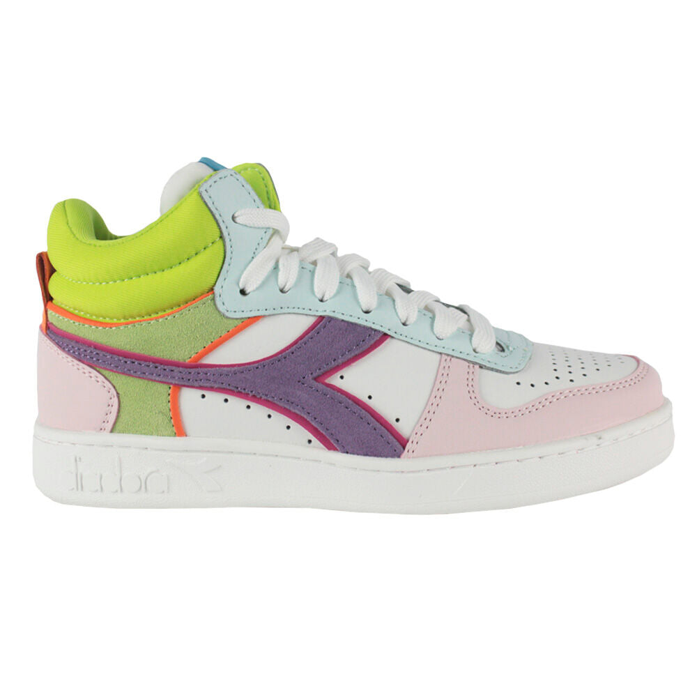 Diadora Magic Basket Demi Wn 501.188552 01 C9736 White/Potpourri/Blue Gras