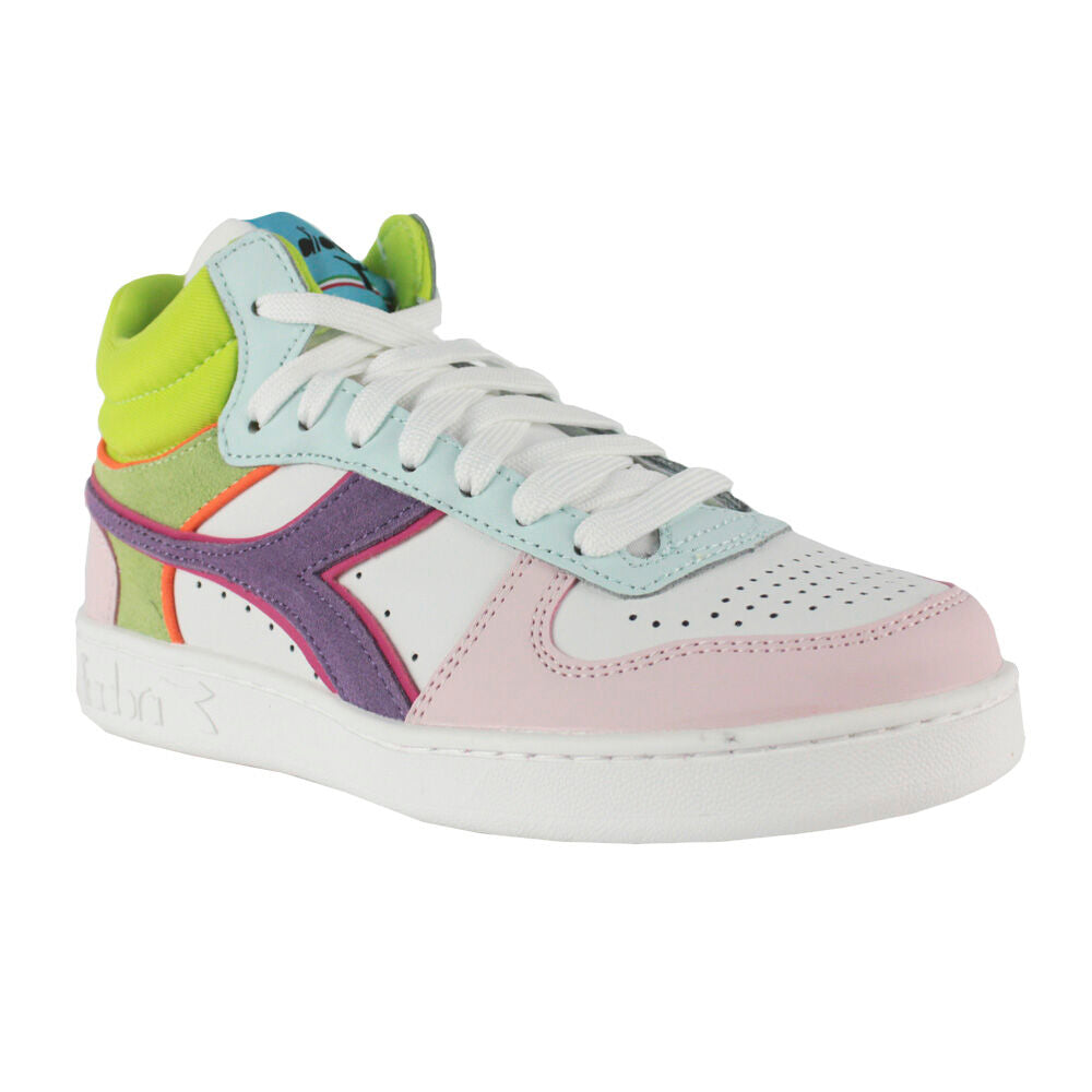 Diadora Magic Basket Demi Wn 501.188552 01 C9736 White/Potpourri/Blue Gras