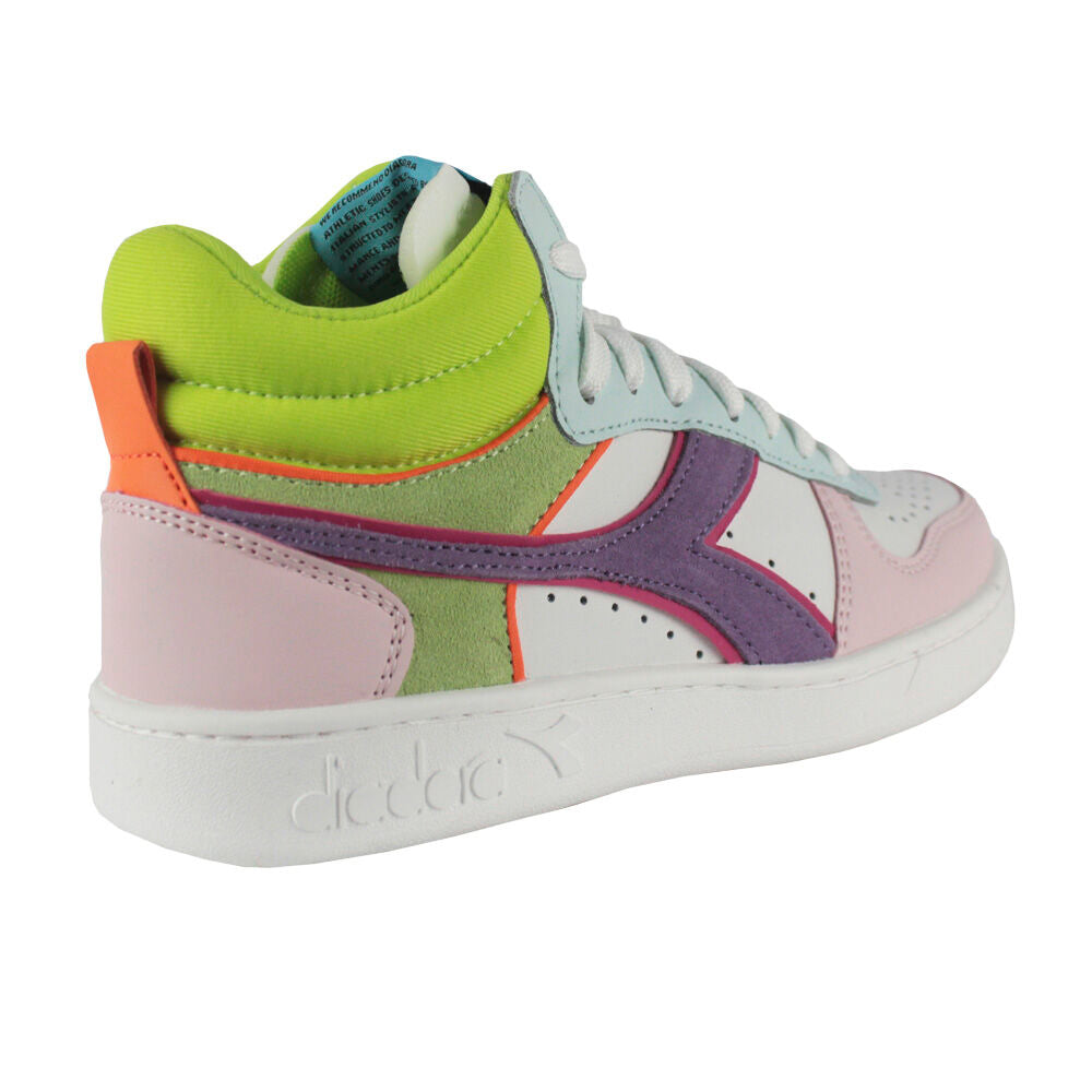 Diadora Magic Basket Demi Wn 501.188552 01 C9736 White/Potpourri/Blue Gras