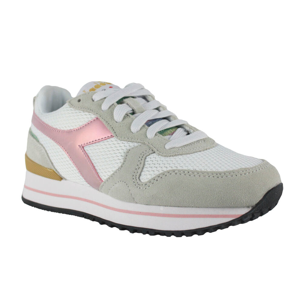 Diadora Olympia Platform Glitter Rainbow Wn 101.178330 01 C3113 White/Pink Lady
