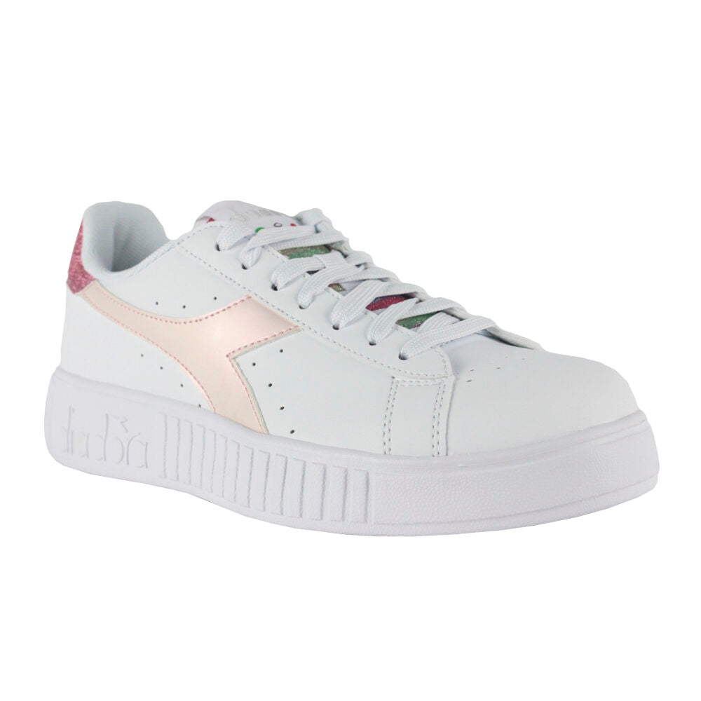Diadora Step P Glitter Rainbow 101.178338 01 C3113 White/Pink Lady