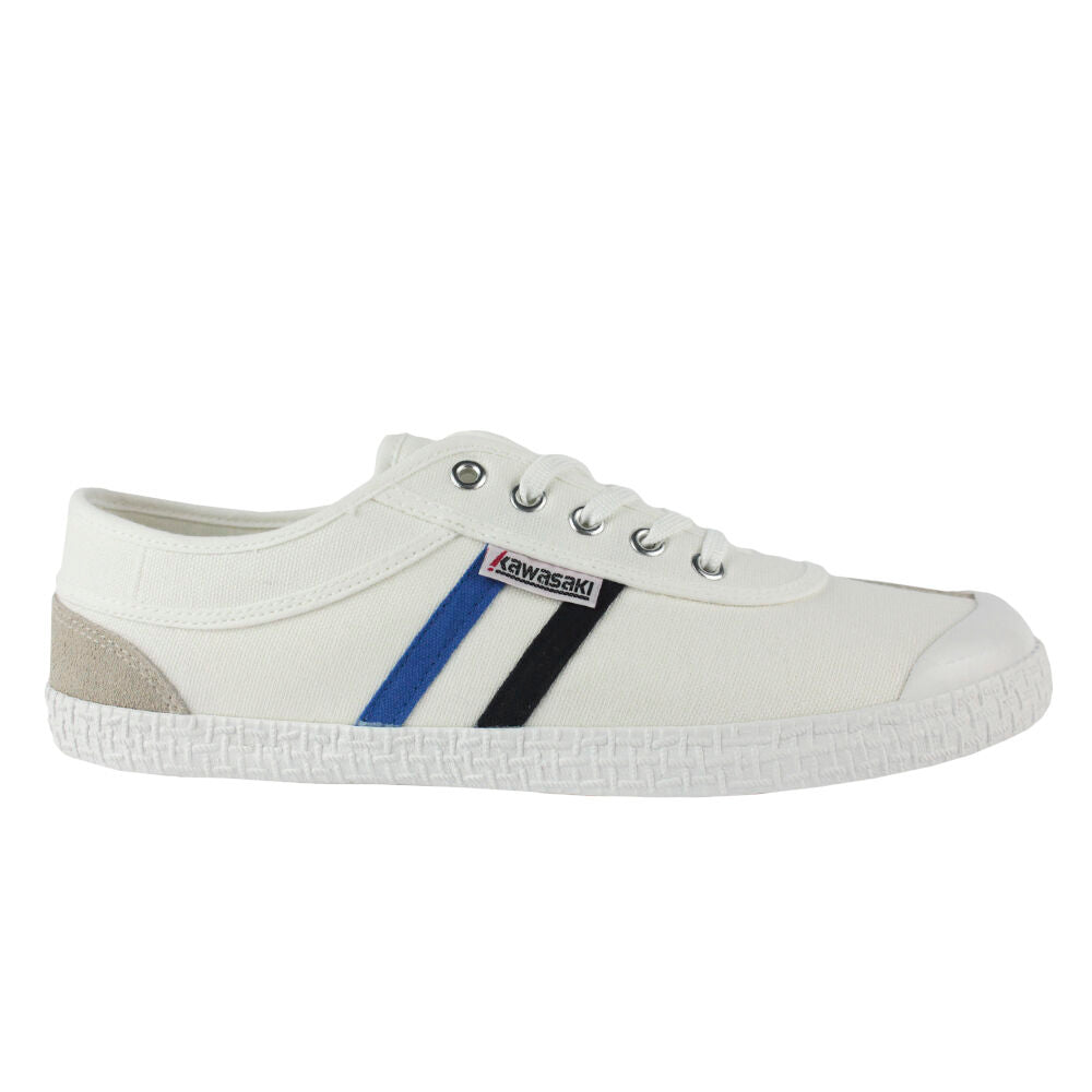 Kawasaki Retro Canvas Shoe K192496 1002 White+Blue/Black