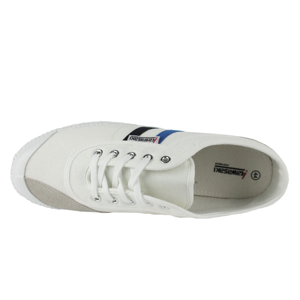 Kawasaki Retro Canvas Shoe K192496 1002 White+Blue/Black