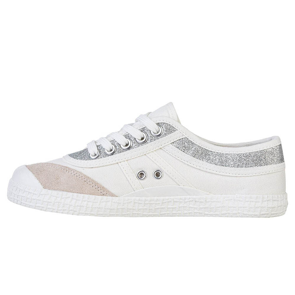 Chaussures en toile pailletée Kawasaki K194522 8889 Argent