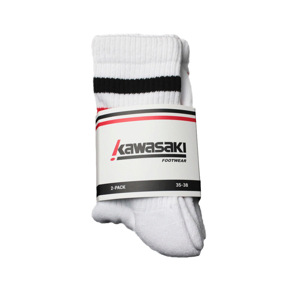 Kawasaki 2 Pack Socks K222068 1002 White