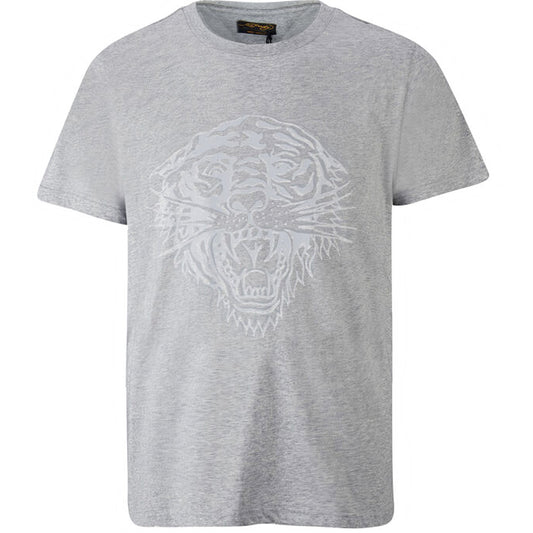 Ed Hardy Tiger Glow T-Shirt Mid-Grey