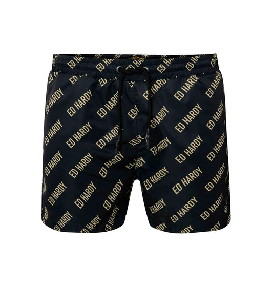 Ed Hardy Logo-Rep Swim Short Black