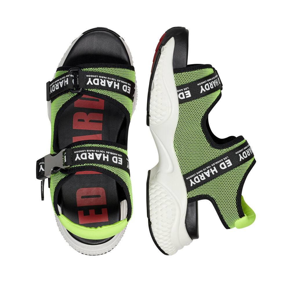 Ed Hardy Aqua Sandal Green-Black
