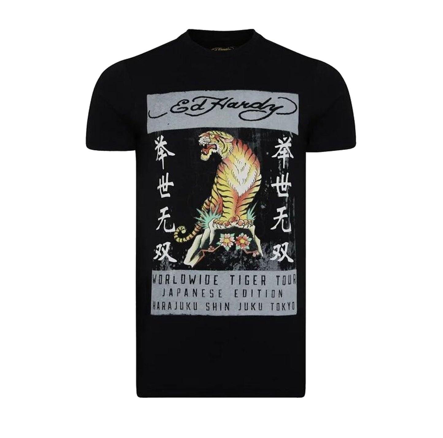 Ed Hardy Mt-Tiger T-Shirt Black
