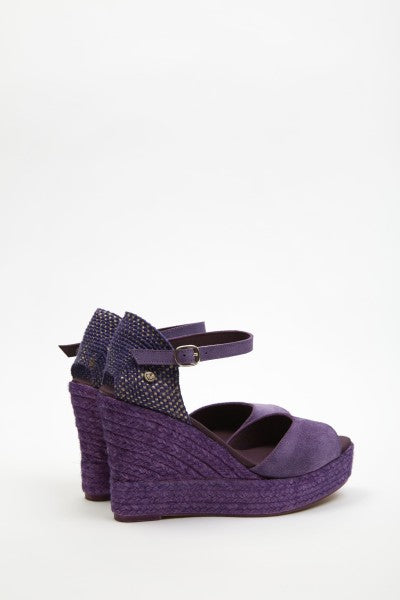 La Valeta Charlene Peep Toe Morado