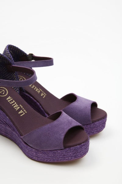 La Valeta Charlene Peep Toe Morado