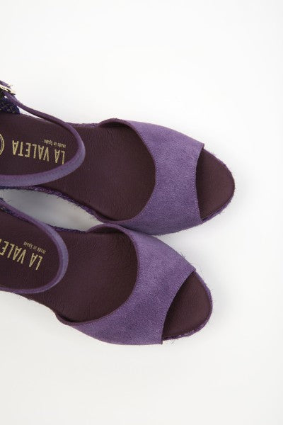 La Valeta Charlene Peep Toe Morado