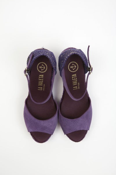 La Valeta Charlene Peep Toe Morado