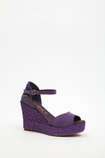 La Valeta Charlene Peep Toe Morado
