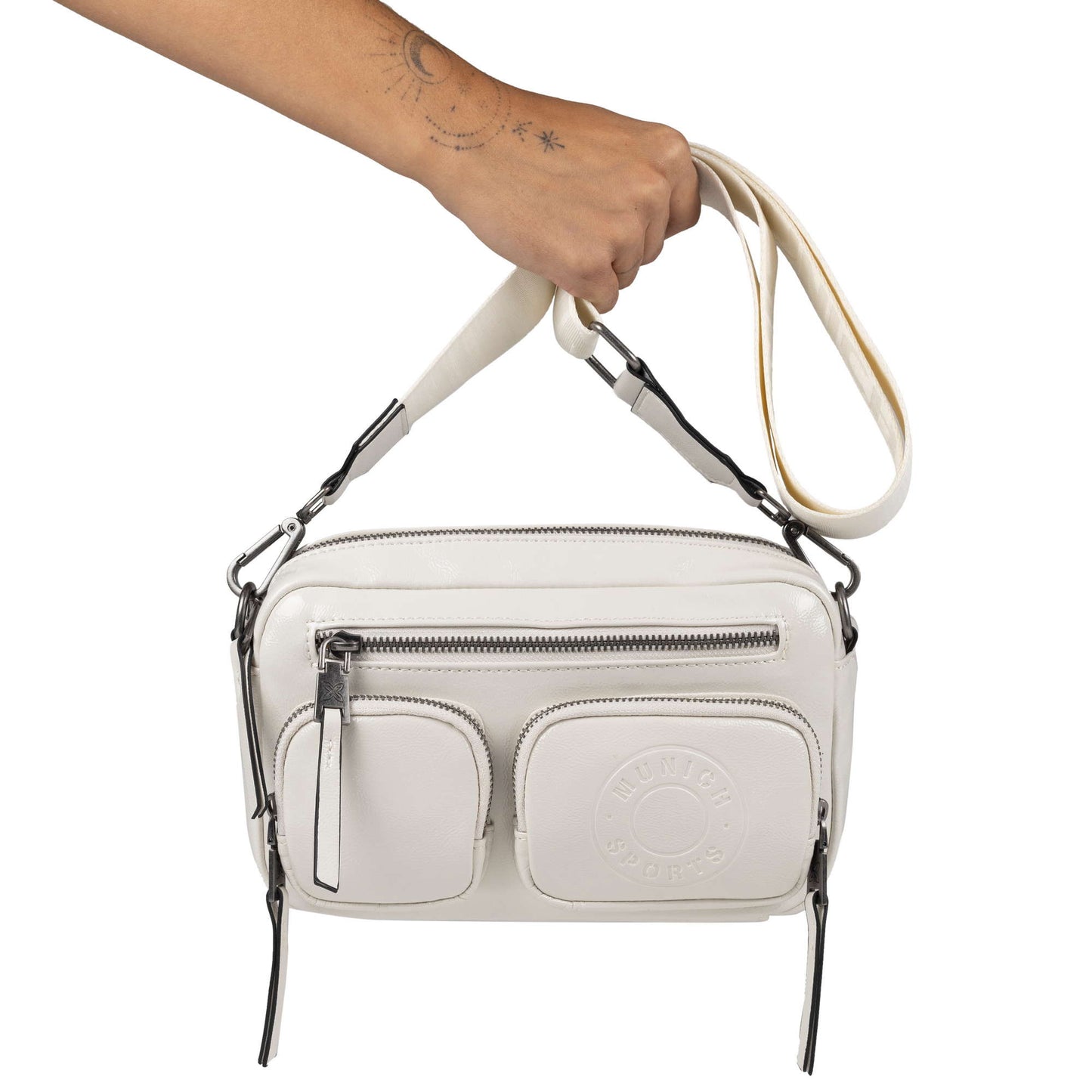 Munich 7113437 Mh Fw25 Crossbody Camera White